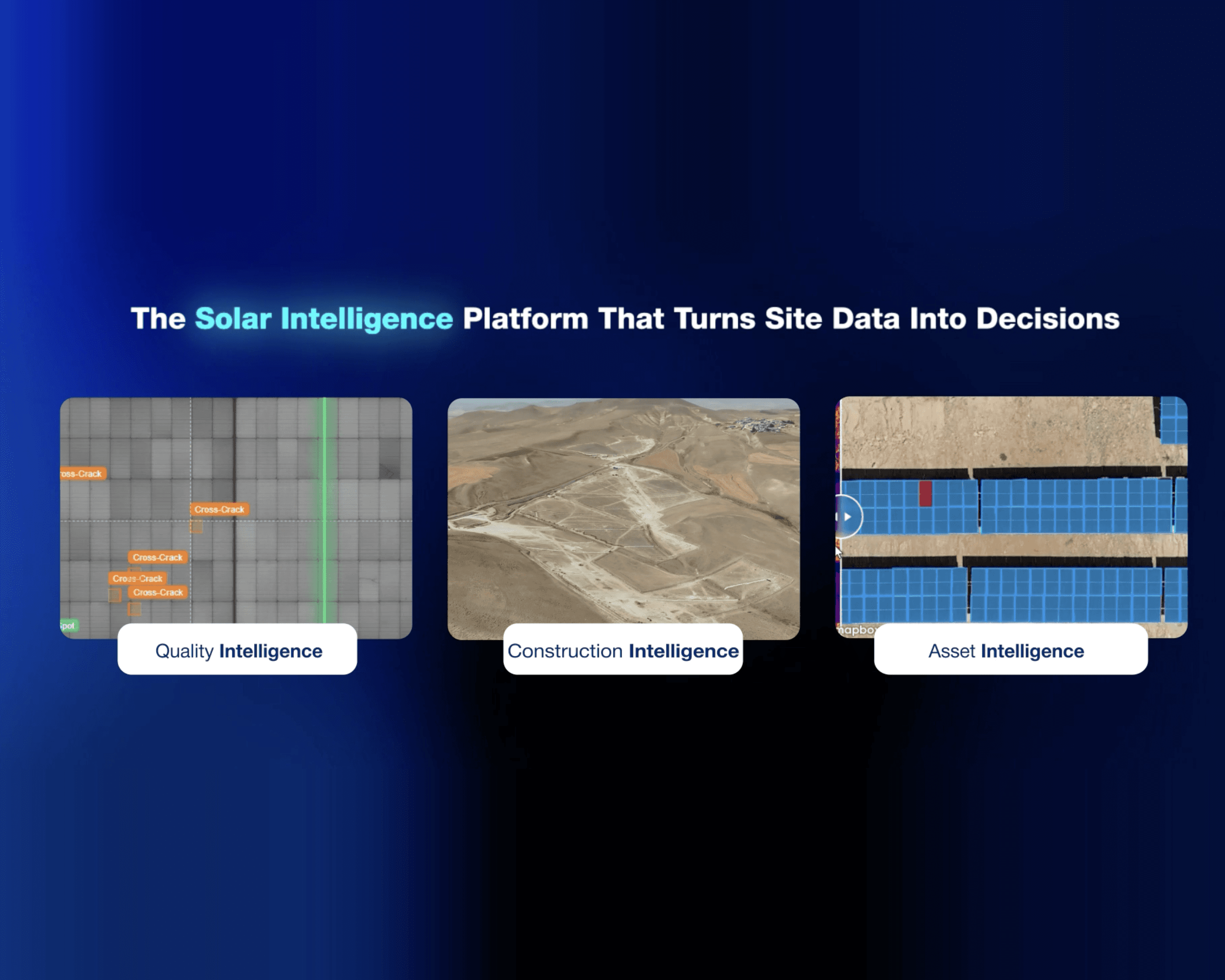 Solar project data connected across quality, construction and asset records on one platform